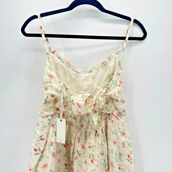 NEW Winston White Francesca Mini Dress Floral Size S Ivory Cottage Boho Babydoll - Picture 7 of 10